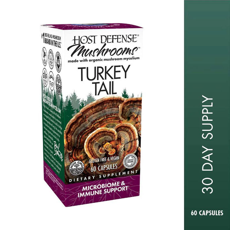 Host Defense Turkey Tail (Trametes Versicolor) 60 capsules