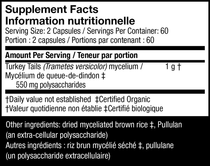 Host Defense Turkey Tail Capsules - - Adaptogen