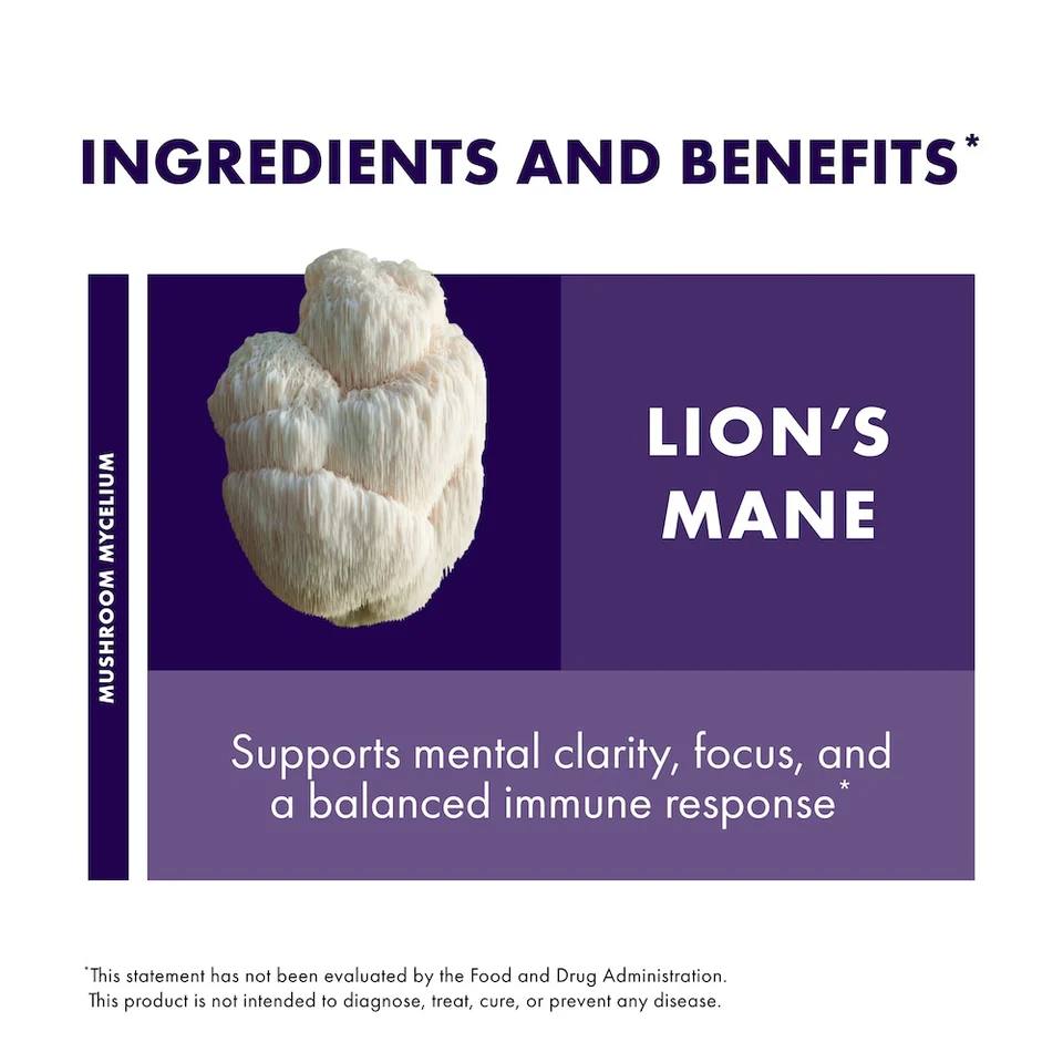 Host Defense Lion's Mane - 30 capsules - Adaptogen