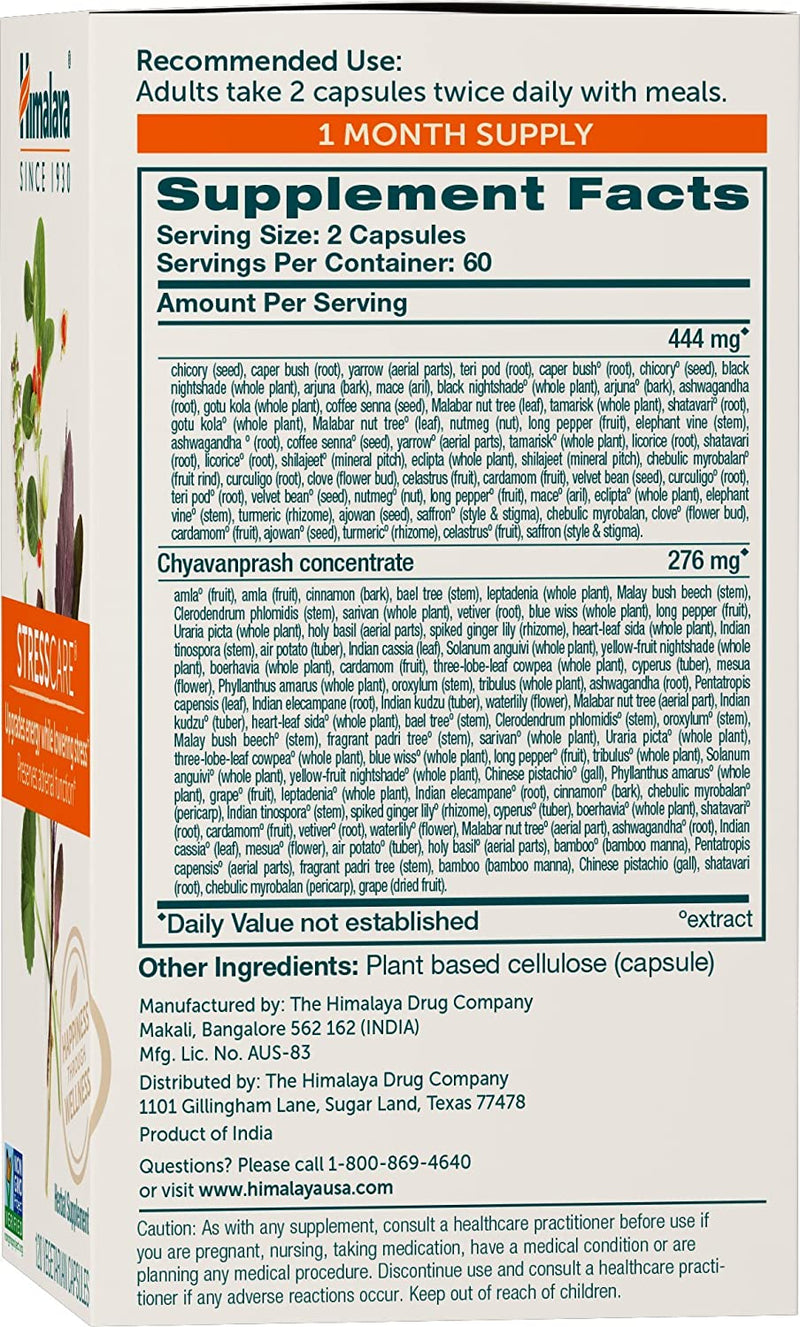 Himalaya StressCare 240 vegetarian capsules - - Stress Supplement