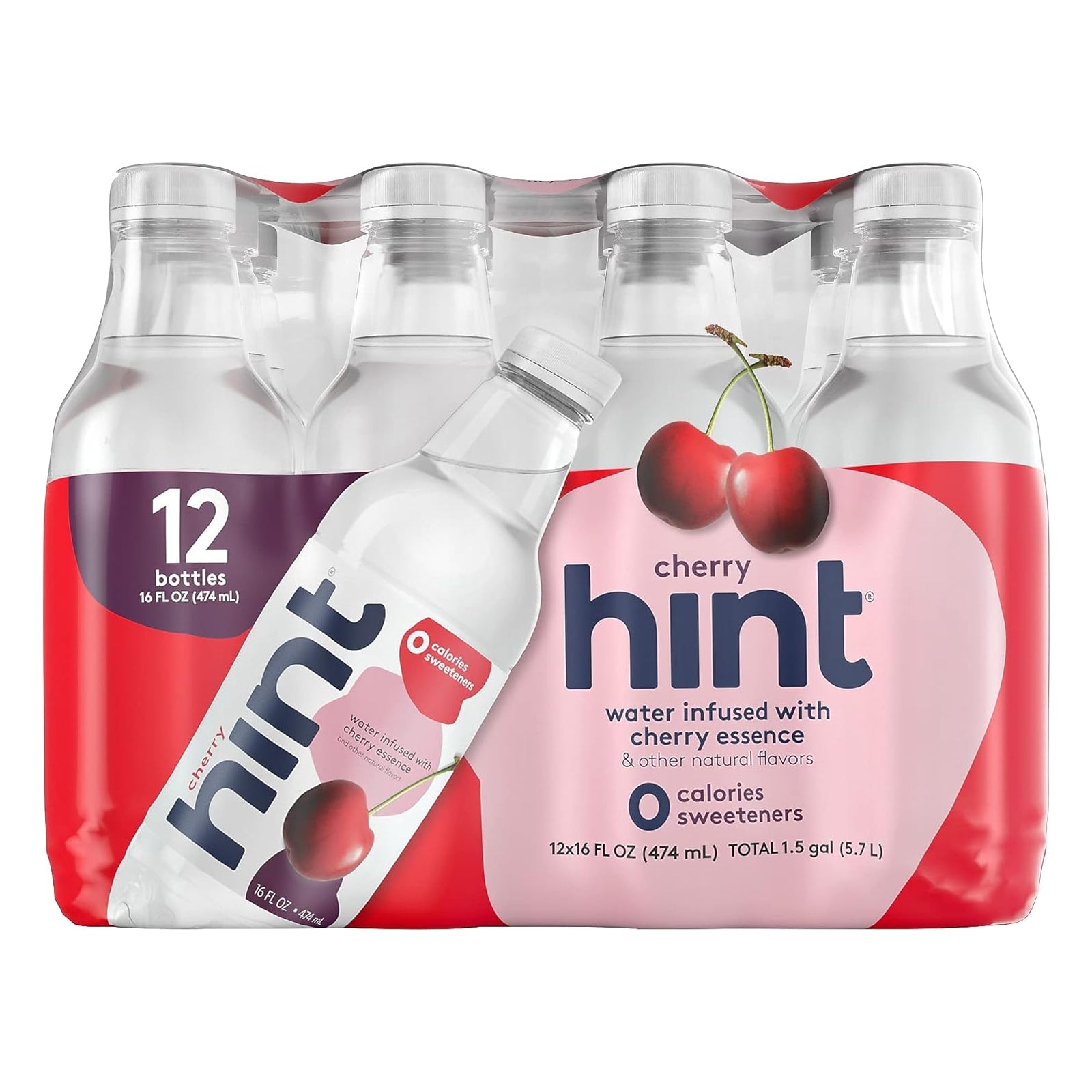 Hint Water Infused With Essence Cherry / 12-Pack / -