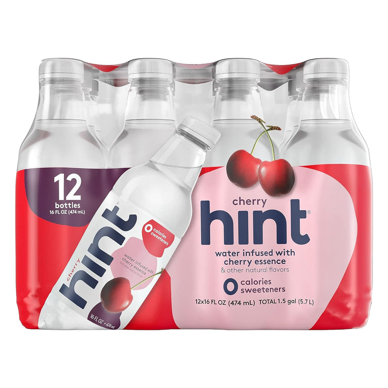 Hint Water Infused With Essence Cherry / 12-Pack / -