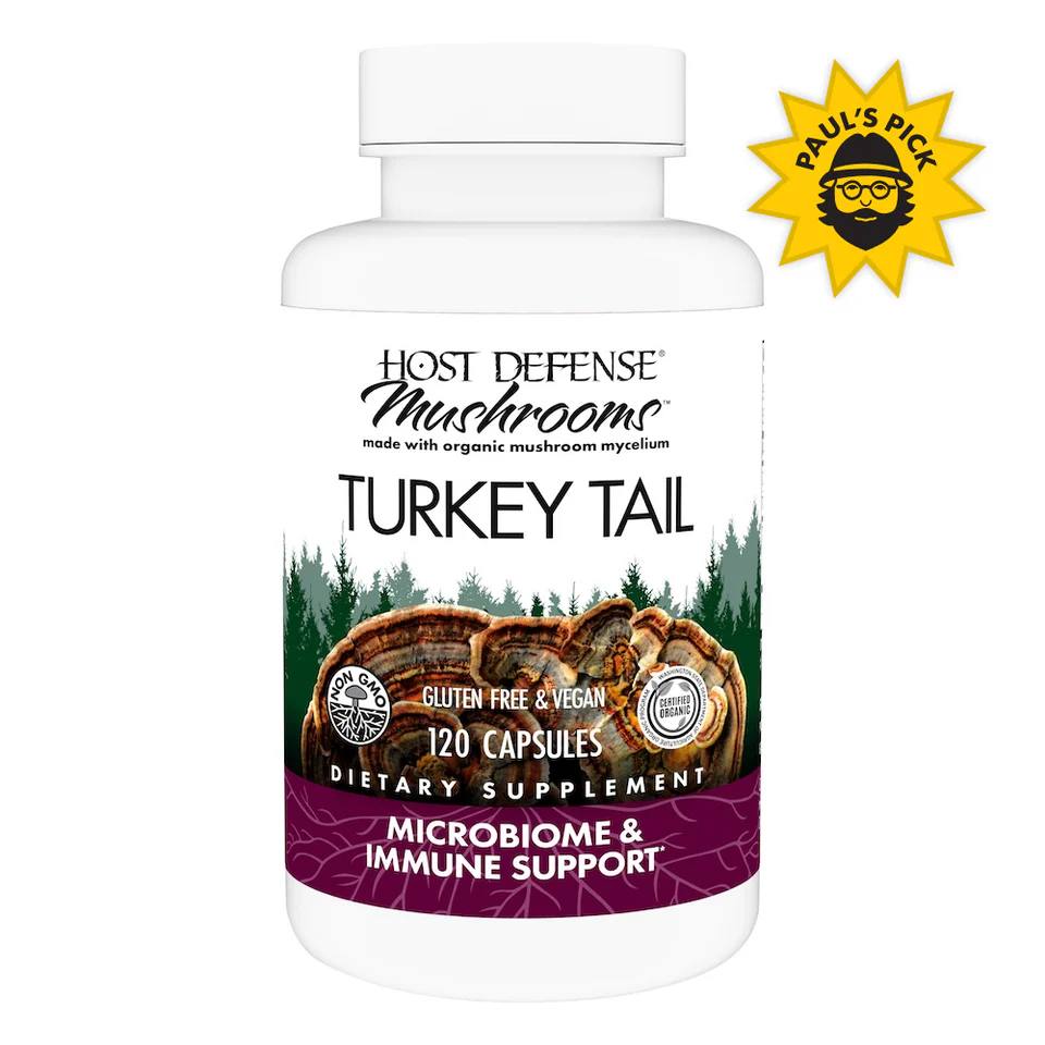 Host Defense Turkey Tail (Trametes Versicolor) 120 capsules