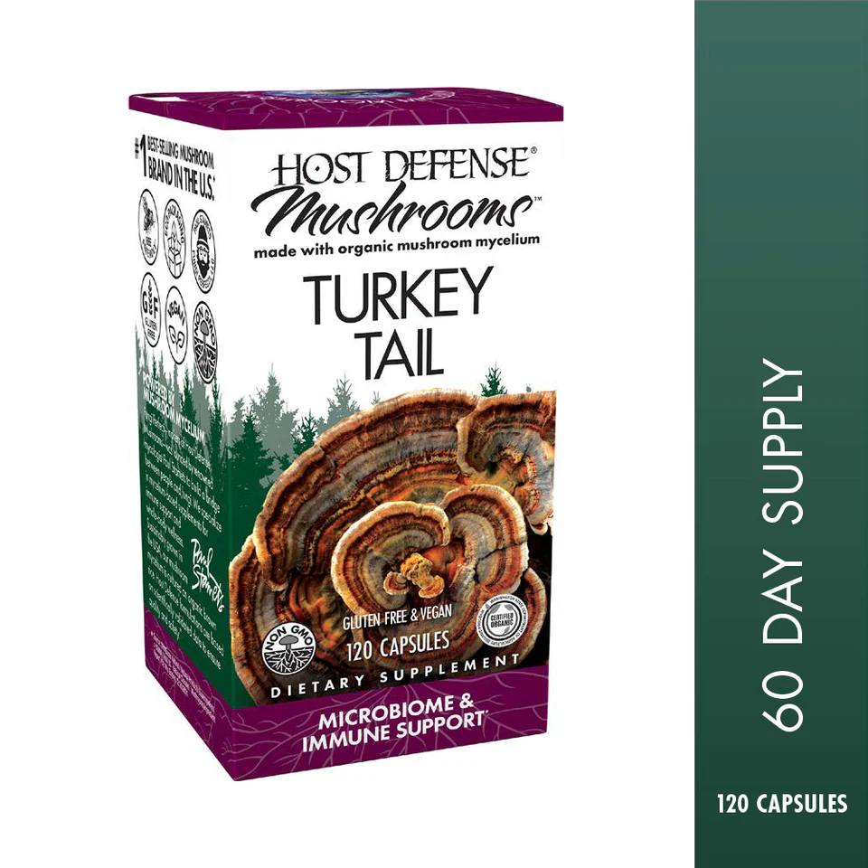 Host Defense Turkey Tail (Trametes Versicolor) 120 capsules