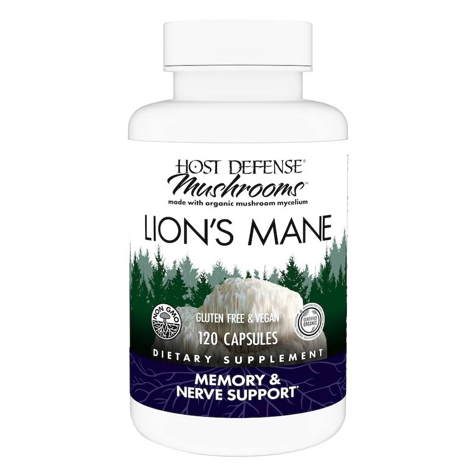 Host Defense Lion's Mane - 120 capsules - Adaptogen