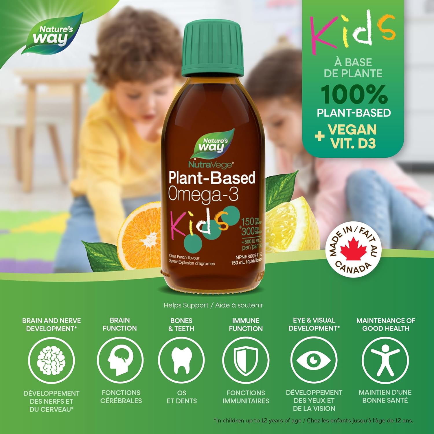 Nature's Way NutraVege Plant-based Omega-3 Kids - 150ml - Omega 3