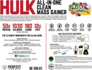 Perfect Sports HULK Clean Mass Gainer - Chocolate Ice Cream 10 lb - - Mass Gainer