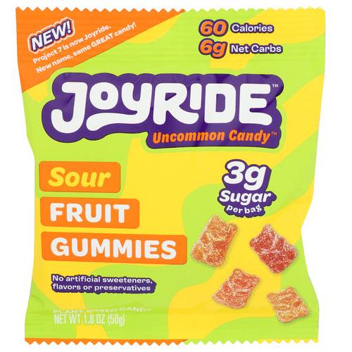 Joyride Sour Fruit Gummies 1.7 Oz