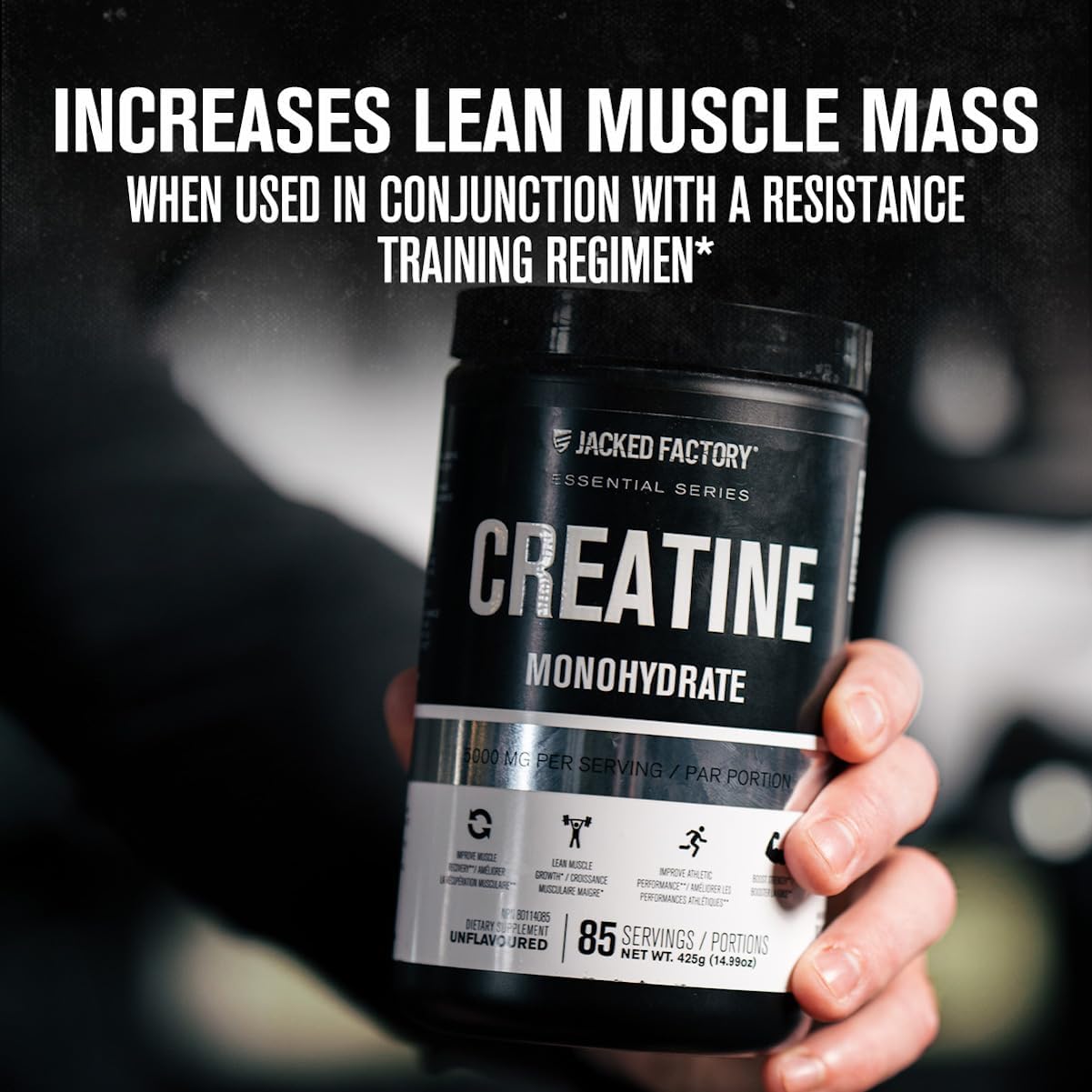 Jacked Factory Creatine Monohydrate - 85 servings - Creatine