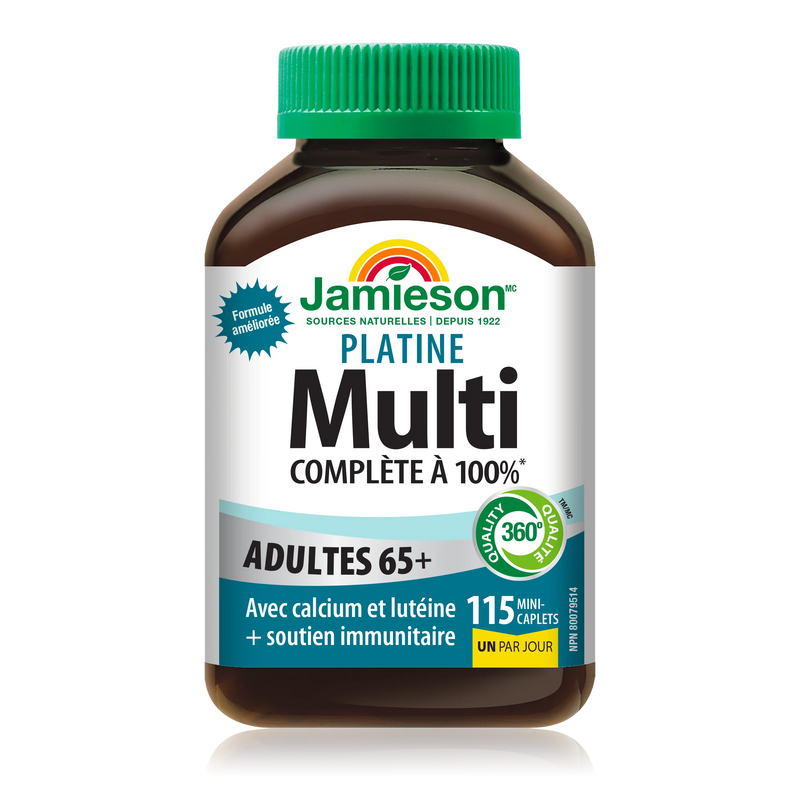 Jamieson Multivitamin Platinum Adult 65+ - 115 mini-caplets - Multivitamin