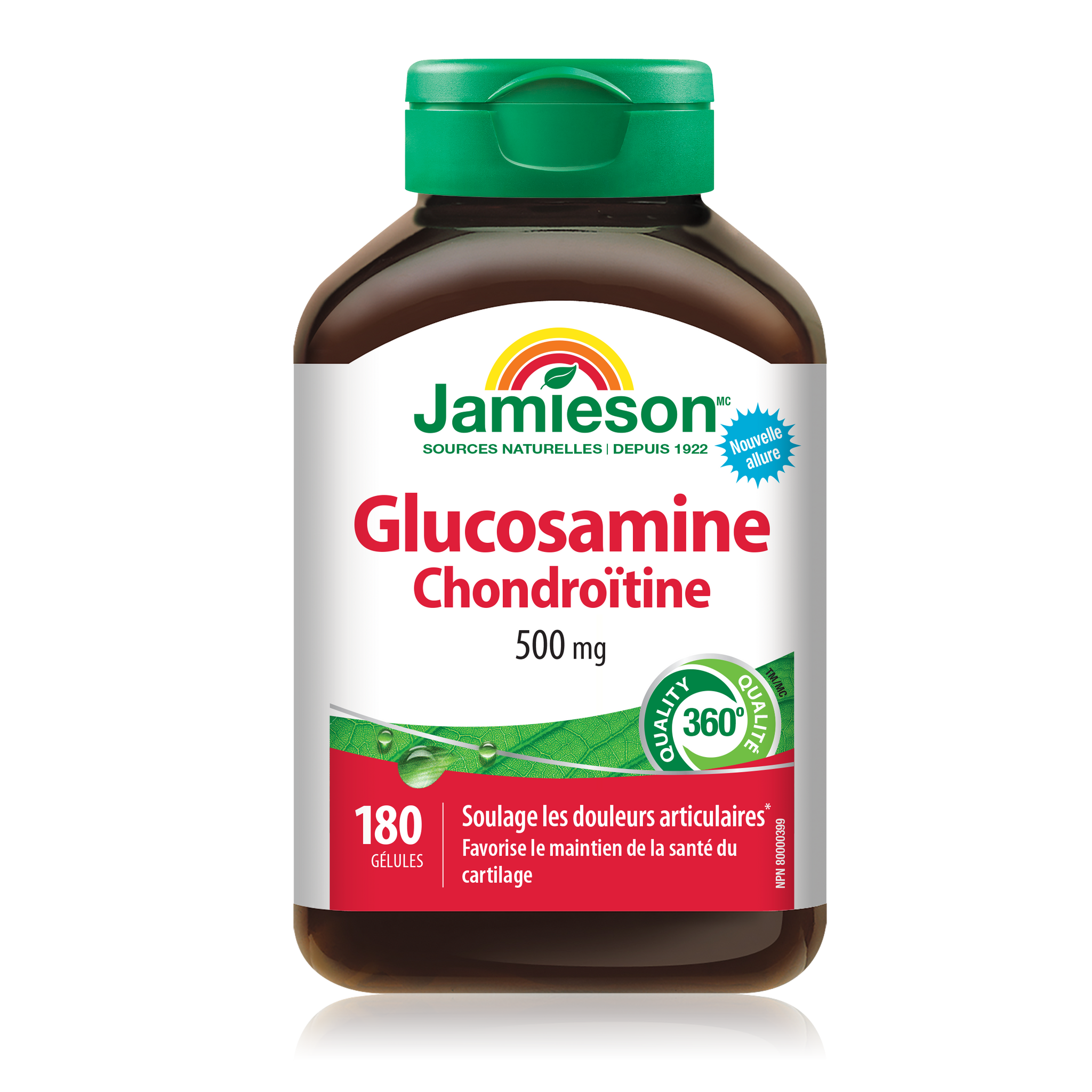 Jamieson Glucosamine Chondroitin 500mg - 180 Softgels - Joint Health