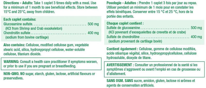 Jamieson Glucosamine Chondroitin 900mg 180 caplets