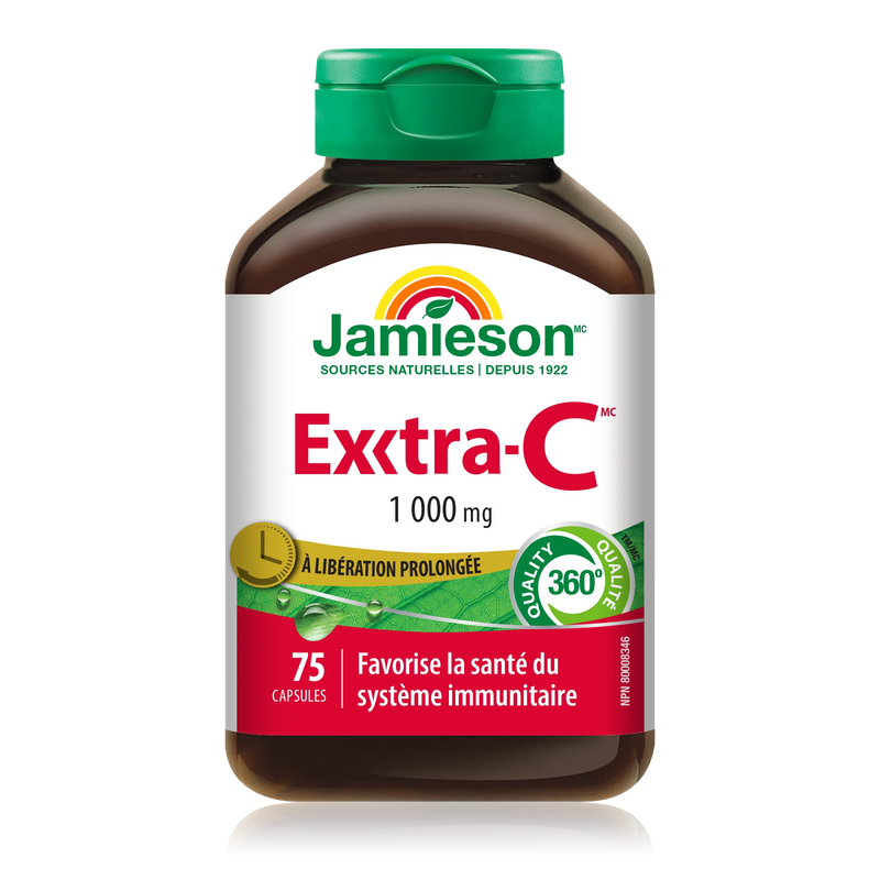 Jamieson Extra-C Timed Release 1,000mg - 75 Capsules - Vitamin C