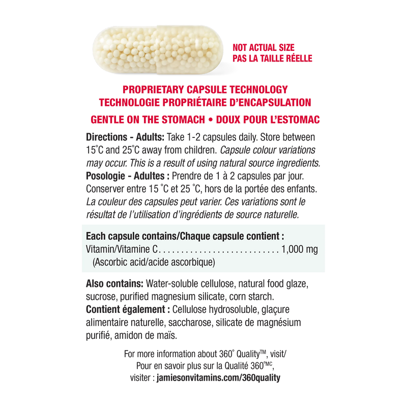 Jamieson Extra-C Timed Release 1,000mg - 75 Capsules - Vitamin C
