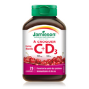 Jamieson Vitamin C Chew. + D3 - 75 Tablets Morello Cherry - - Vitamin C