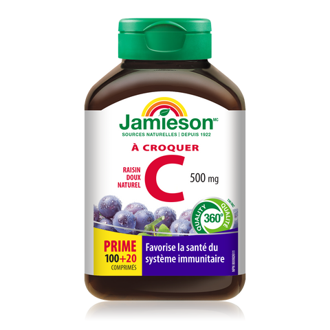 Jamieson Vitamine C à mâcher