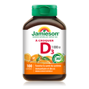 Jamieson Vitamin D3 Chewable - Orange 100 Tablets 04 30 2025 - Vitamin D