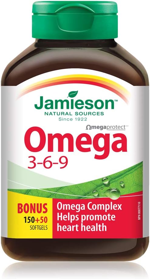 Jamieson OmegaProtect Omega 3-6-9 200 Softgels