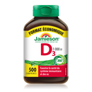 Jamieson Vitamin D3 - 500 Tablets 1000 IU - - Vitamin D