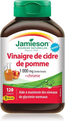 Jamieson Apple Cider Vinegar & Chromium - 120 Caplets - Antioxidant