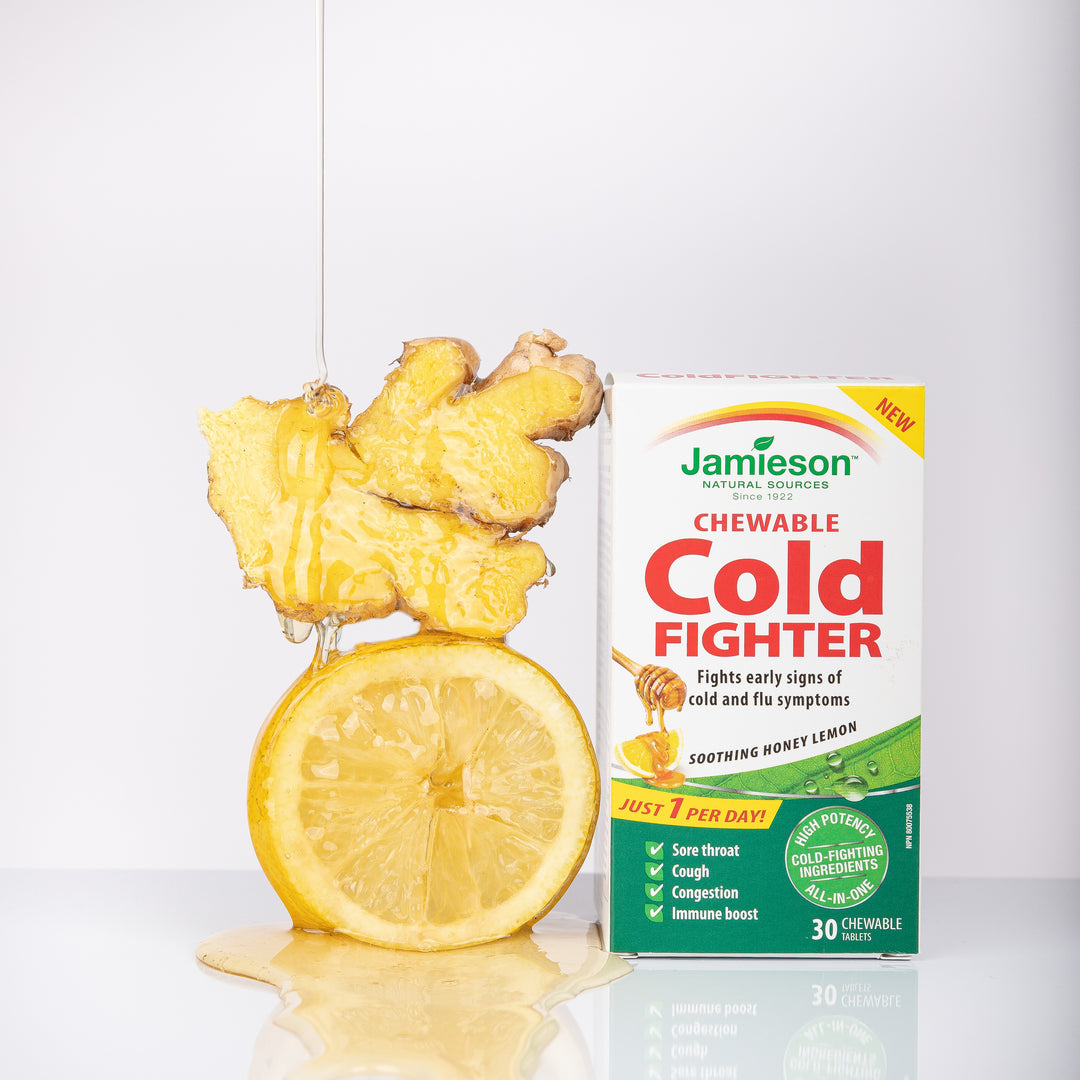 Jamieson Cold Fighter Chewable 30 Tablets / Honey Lemon