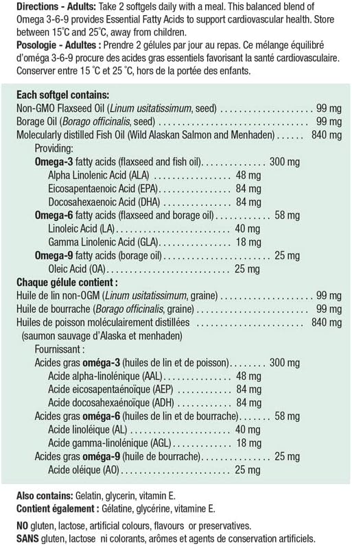 Jamieson OmegaProtect Omega 3-6-9 280 Softgels