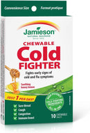 Jamieson Cold Fighter Chewable - Honey Lemon 10 Chewable Tablets - Supplements