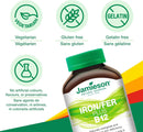 Jamieson Iron + Vitamin B12 Chewables - 45 Tablets Mango Lime - Iron