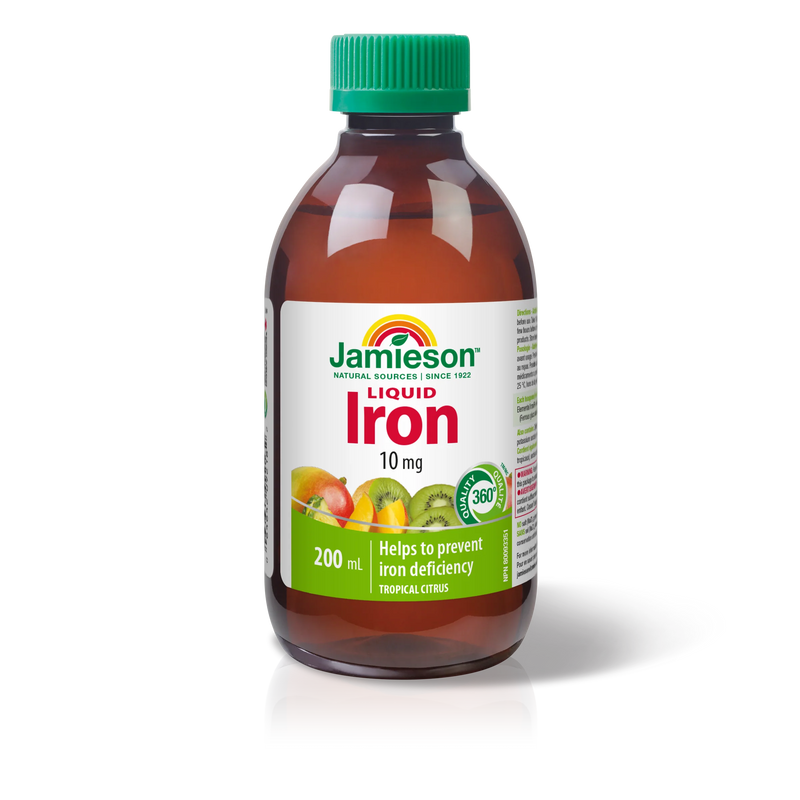 Jamieson Liquid Iron 10mg - 200mL Tropical citrus - Iron