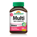 Jamieson 100% Complete Multi Women's - 115 Caplets - Multivitamin