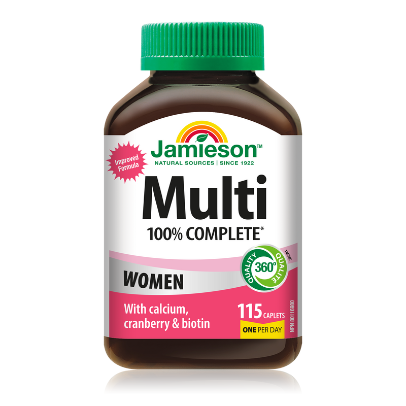 Jamieson 100% Complete Multi Women's - 115 Caplets - Multivitamin