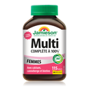Jamieson 100% Complete Multi Women's - 115 Caplets - Multivitamin