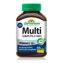 Jamieson 100% Complete Multi Men's 50+ - 115 Caplets - Multivitamin