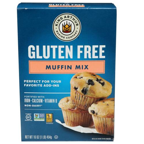 King Arthur Mix Muffin Gluten-free Vanilla / 16 Oz