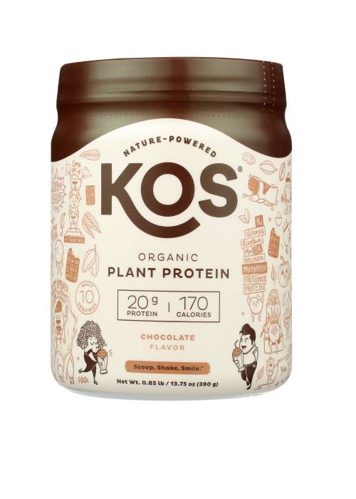 Kos Organic Vegan Plant-Based Powder Chocolate / 13.75 Oz