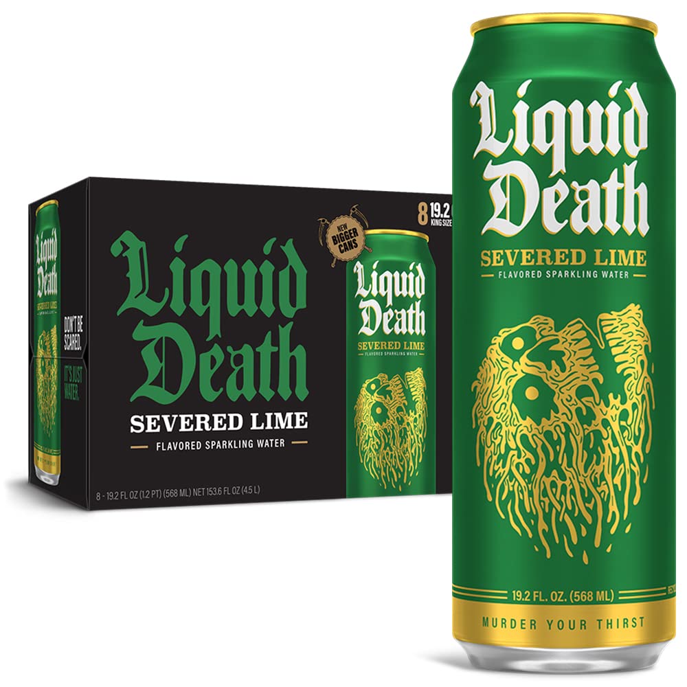 Liquid Death Flavoured Sparkling Water Severed Lime / 153.6 fl. oz