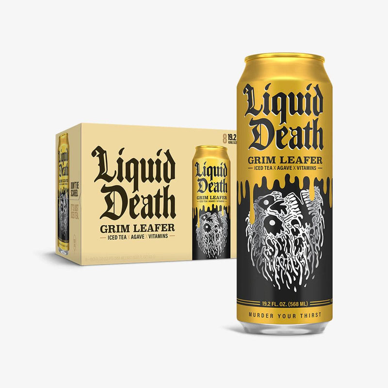 Liquid Death Iced Tea - Grim Leafer 8 units x 153.6 fl. oz - Tea