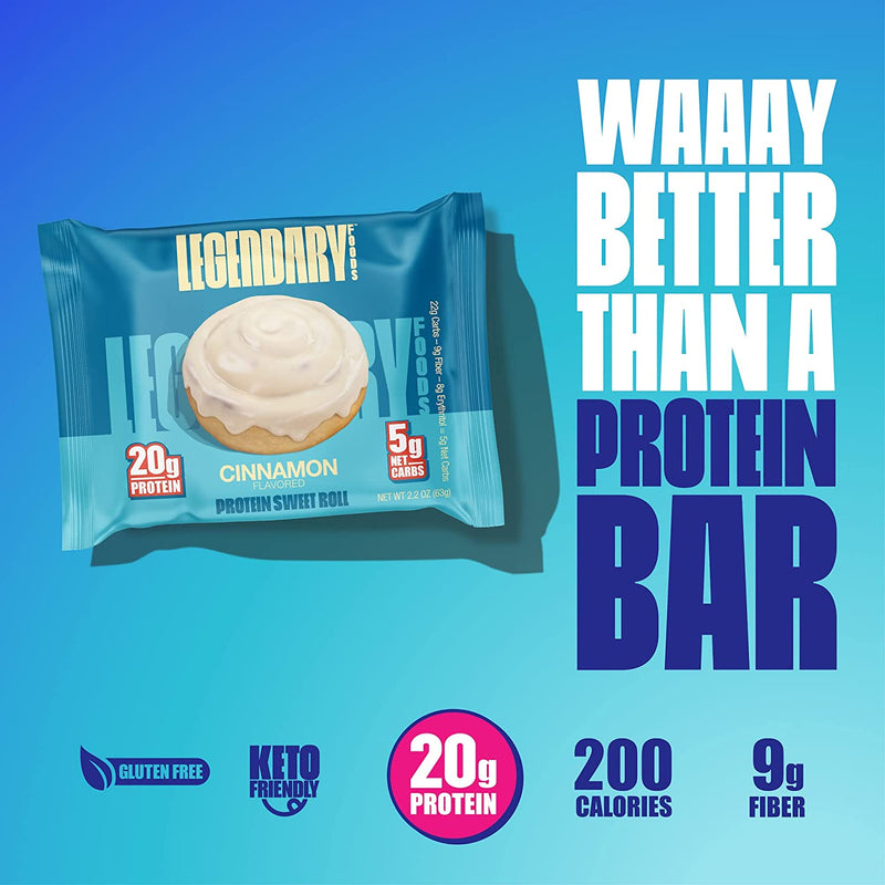 Legendary Foods | Protein Sweet Roll - Cinnamon 8-pack - Protein snacks