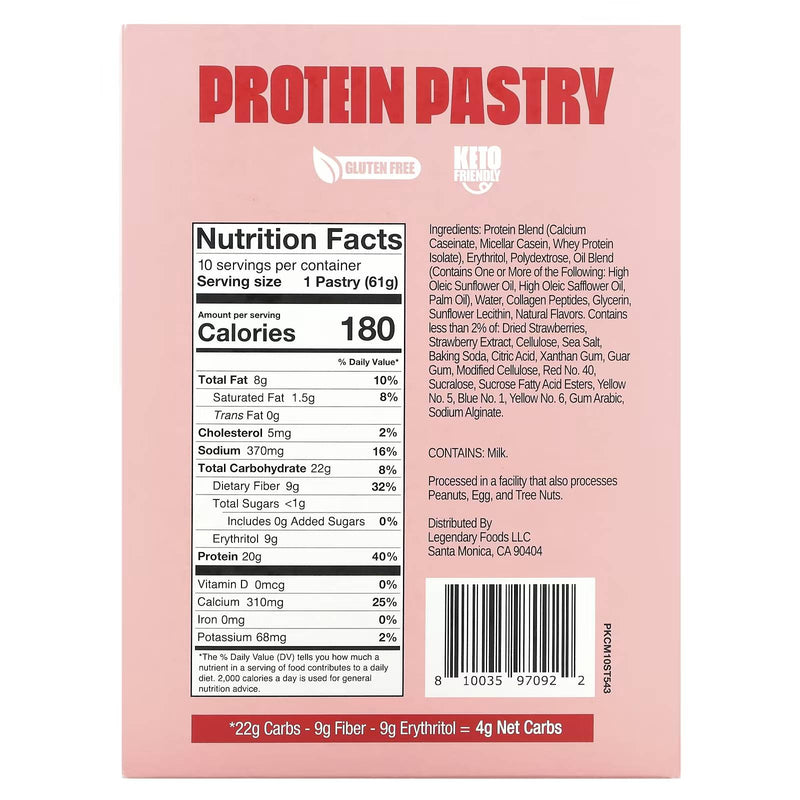 Legendary Foods Protein Pastry Strawberry / 61g