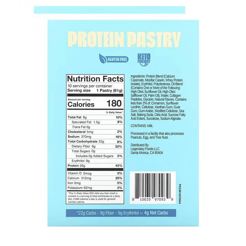 Legendary Foods Protein Pastry Brown Sugar Cinnamon / 61g