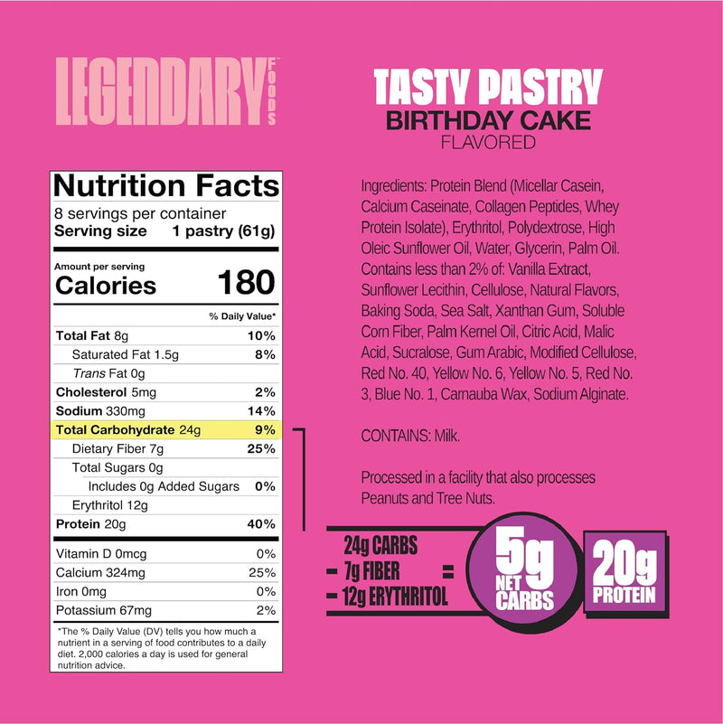 Legendary Foods Protein Pastry Birthday Cake / 61g