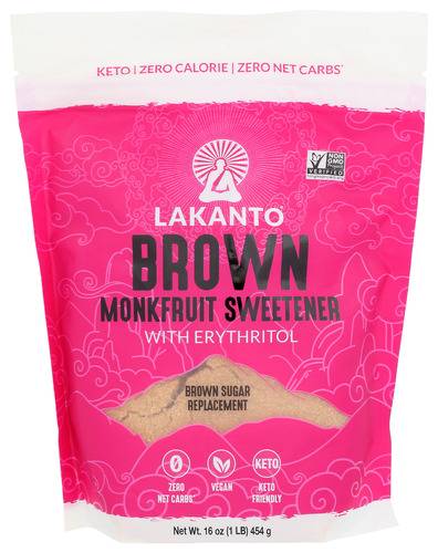 Lakanto Brown Monk Fruit Sweetener 16 Oz