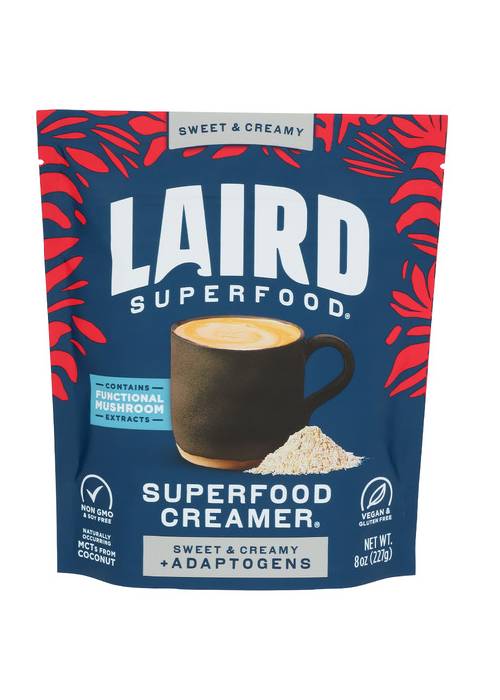 Laird Superfood Creamer Sweet & Creamy + Adaptogens / 8 Oz