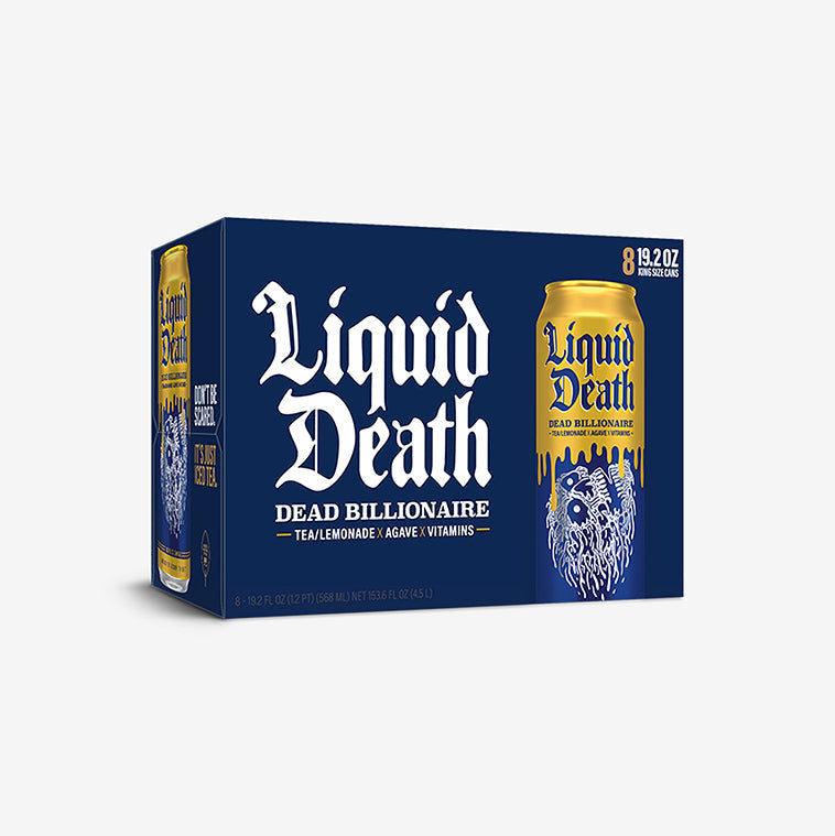 Liquid Death Iced Tea - Armless Palmer 8 units x 153.6 fl. oz - Tea