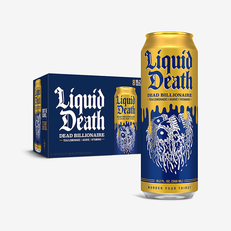 Liquid Death Iced Tea - Armless Palmer 8 units x 153.6 fl. oz - Tea