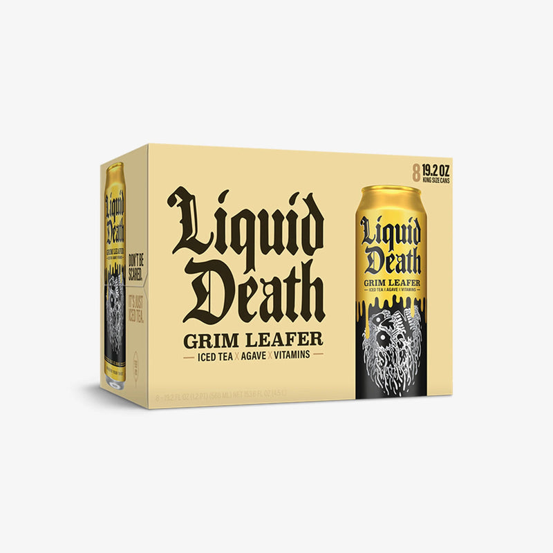 Liquid Death Iced Tea - Grim Leafer 8 units x 153.6 fl. oz - Tea