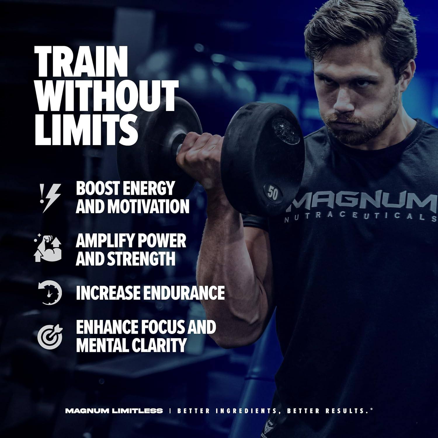 Magnum Limitless Pre-Workout Blue Raspberry / 504g