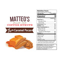 Matteo's Coffee Syrup Sugar Free - Caramel Pecan 750ml - - Syrup