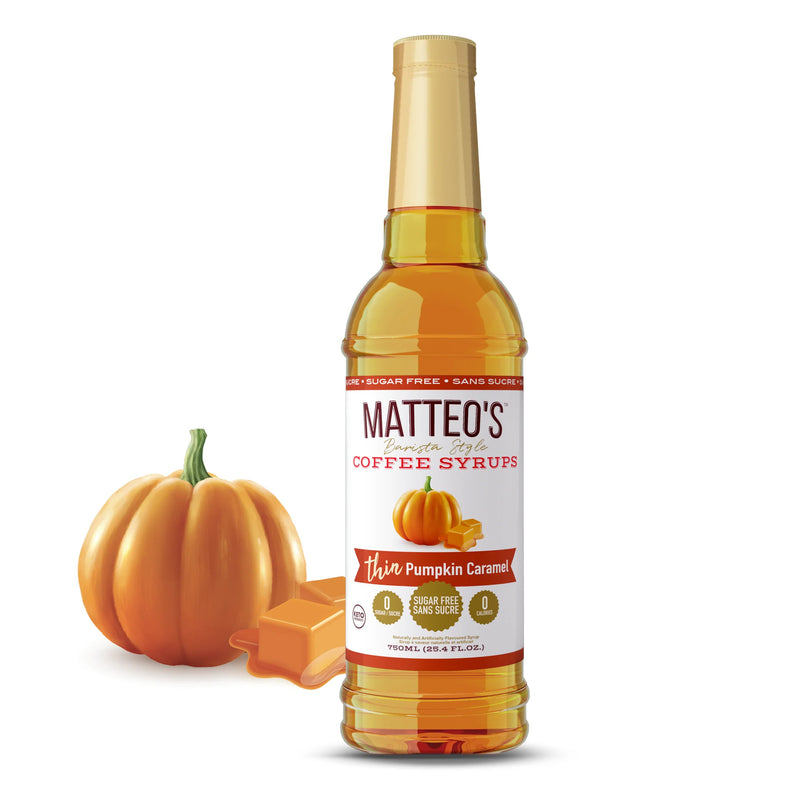 Matteo's Coffee Syrup Sugar Free Pumpkin Caramel / 750ml