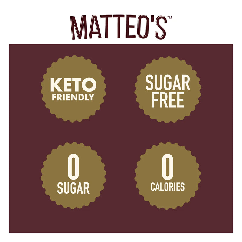 Matteo's Coffee Syrup Sugar Free Salted Dark Chocolate / 750ml